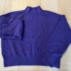 & Other Stories mock neck sweater in purple